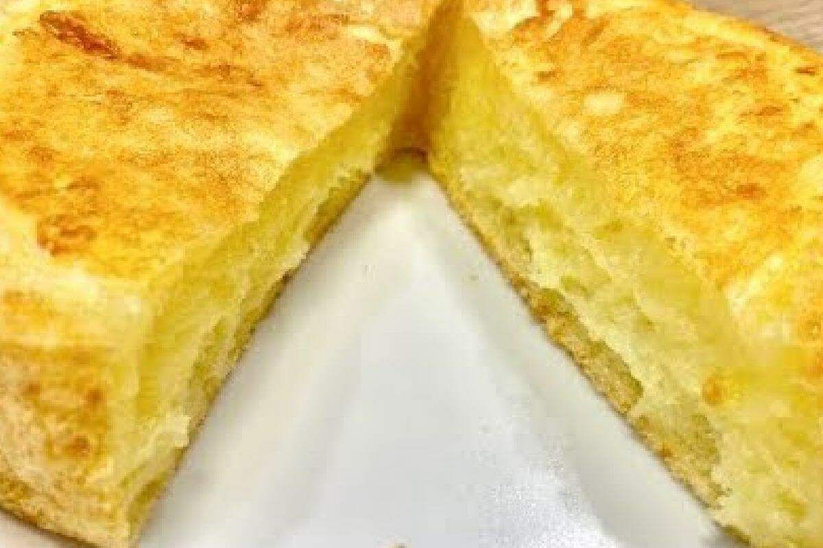 Pão de queijo diferente feito tapioca que fica uma maravilha